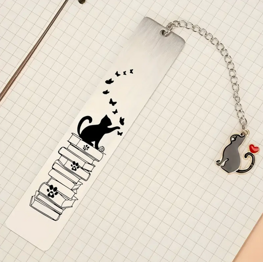 Purrrrfect Pages - Metal Bookmark