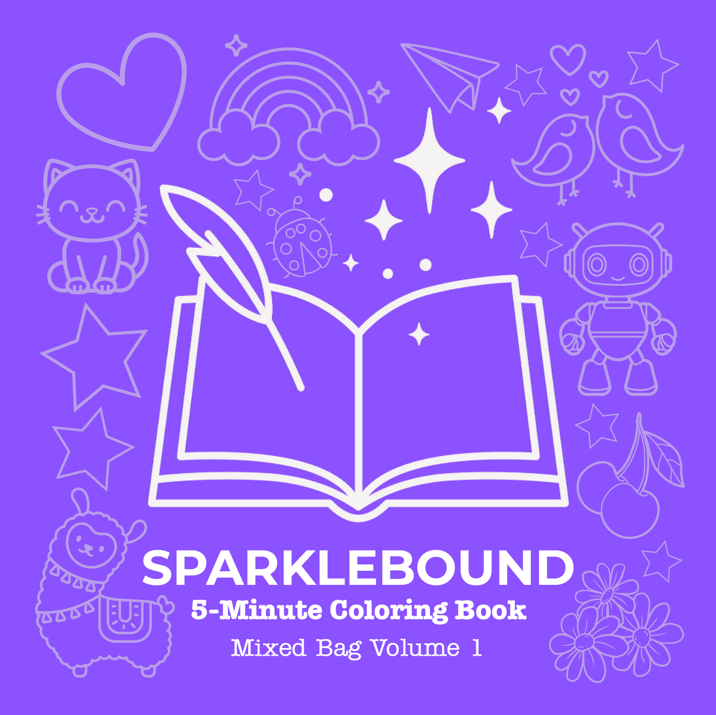 Sparklebound 5-Minute Coloring Book Volume 1