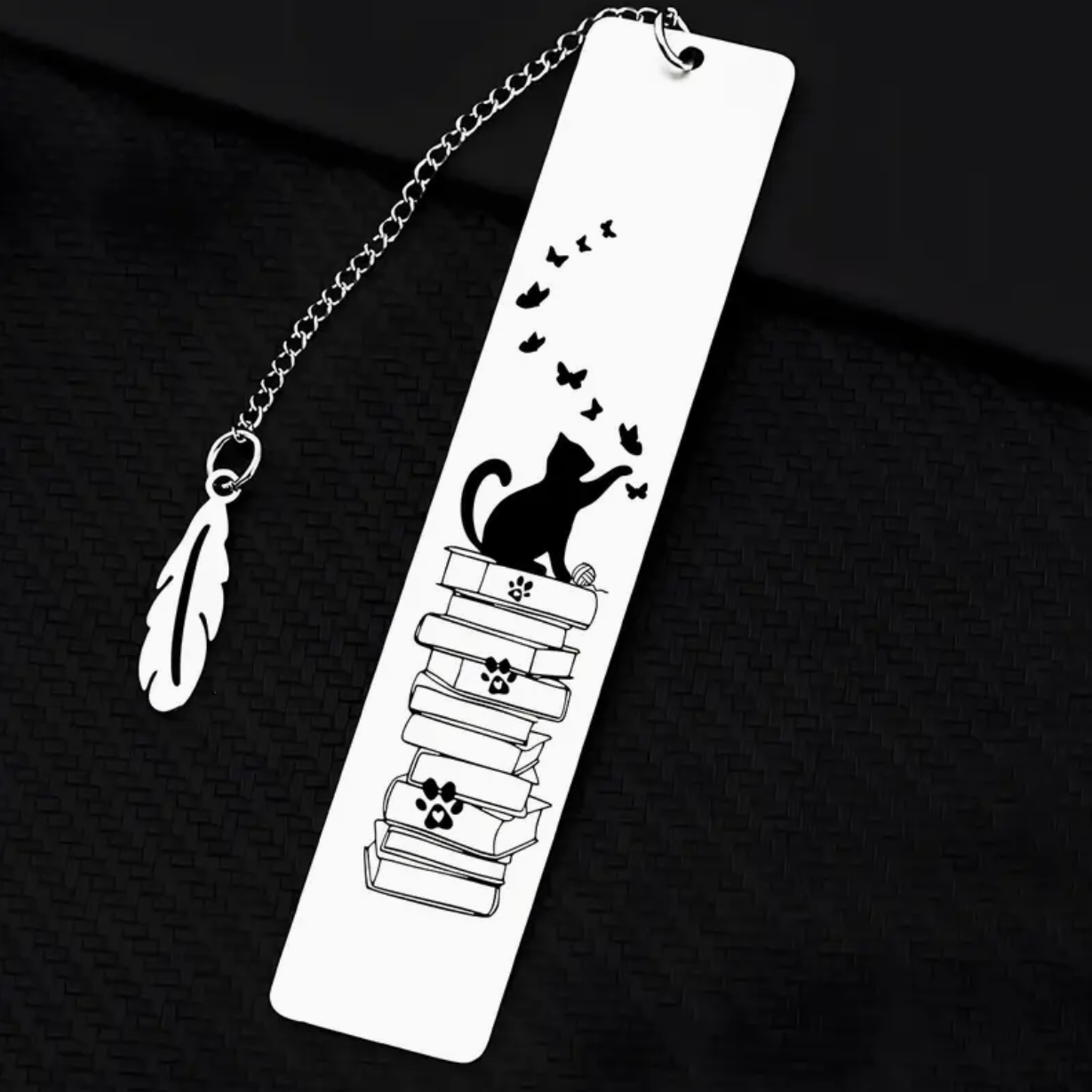 Whiskers and Words - Metal Bookmark