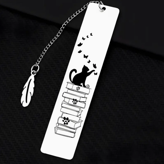 Whiskers and Words - Metal Bookmark